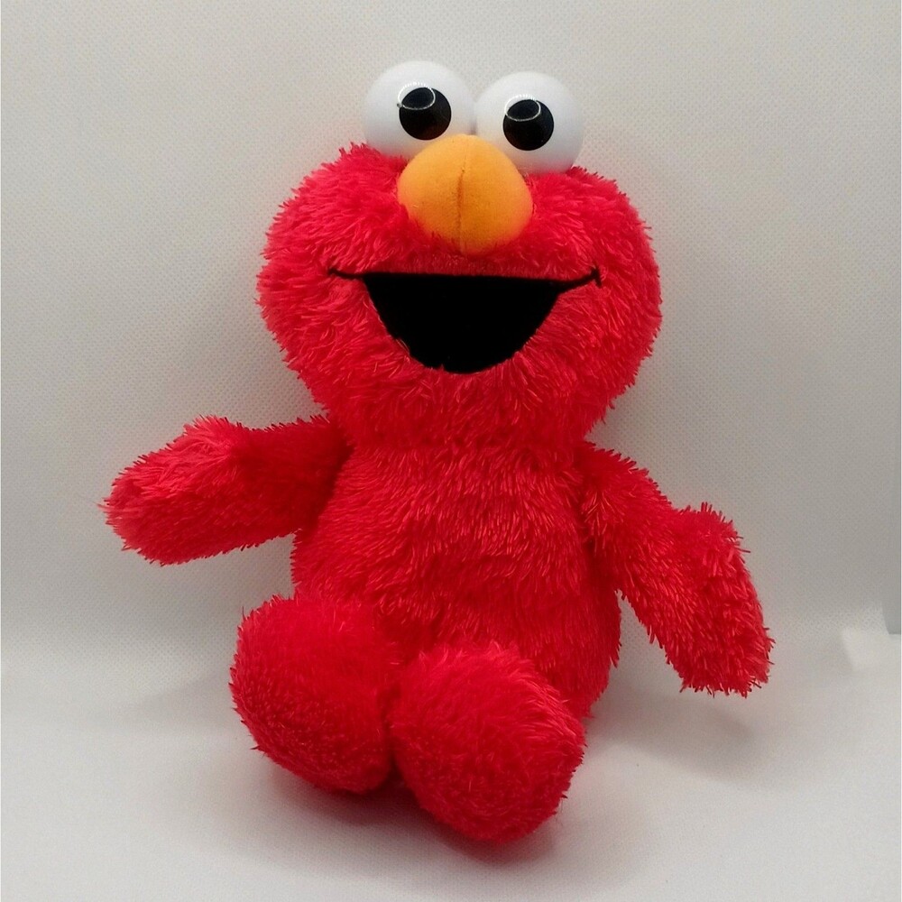 Sesame Street Little Laughs Tickle Me Elmo Talking Laughing 10" Plush Toy Tested